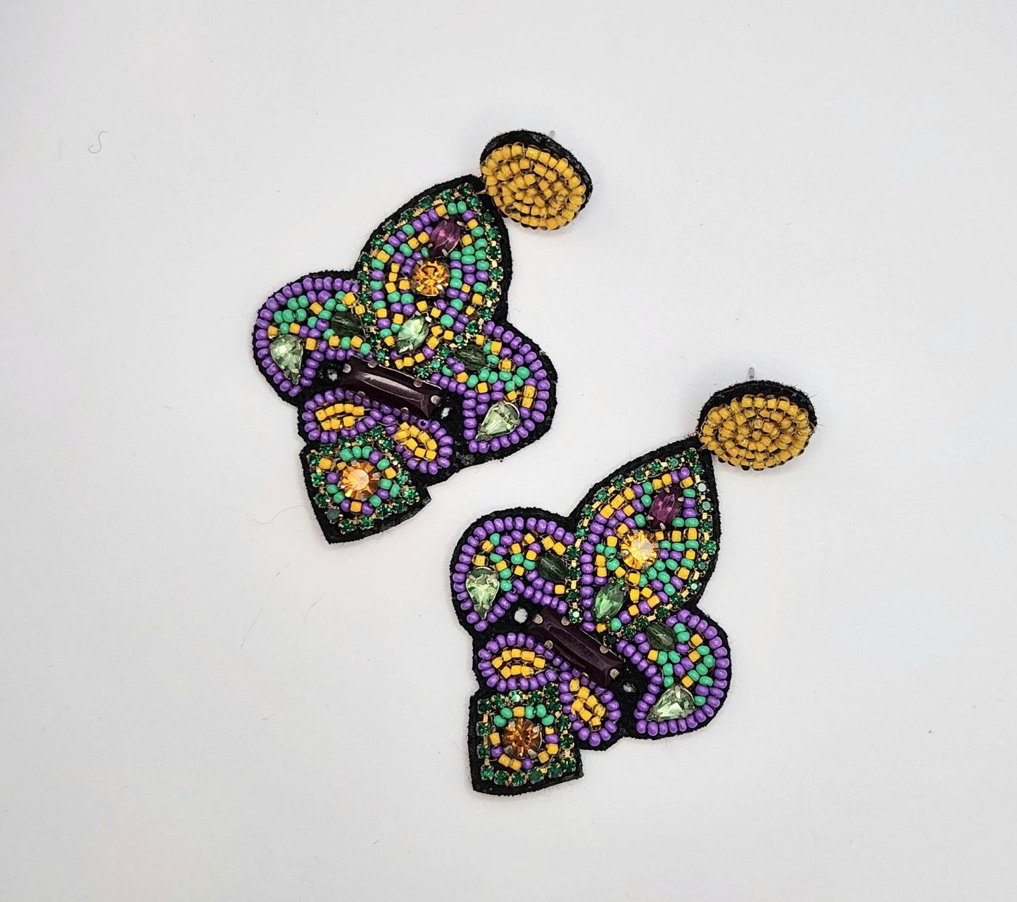 Multi Colored Mardi Gras Fleur de Lis