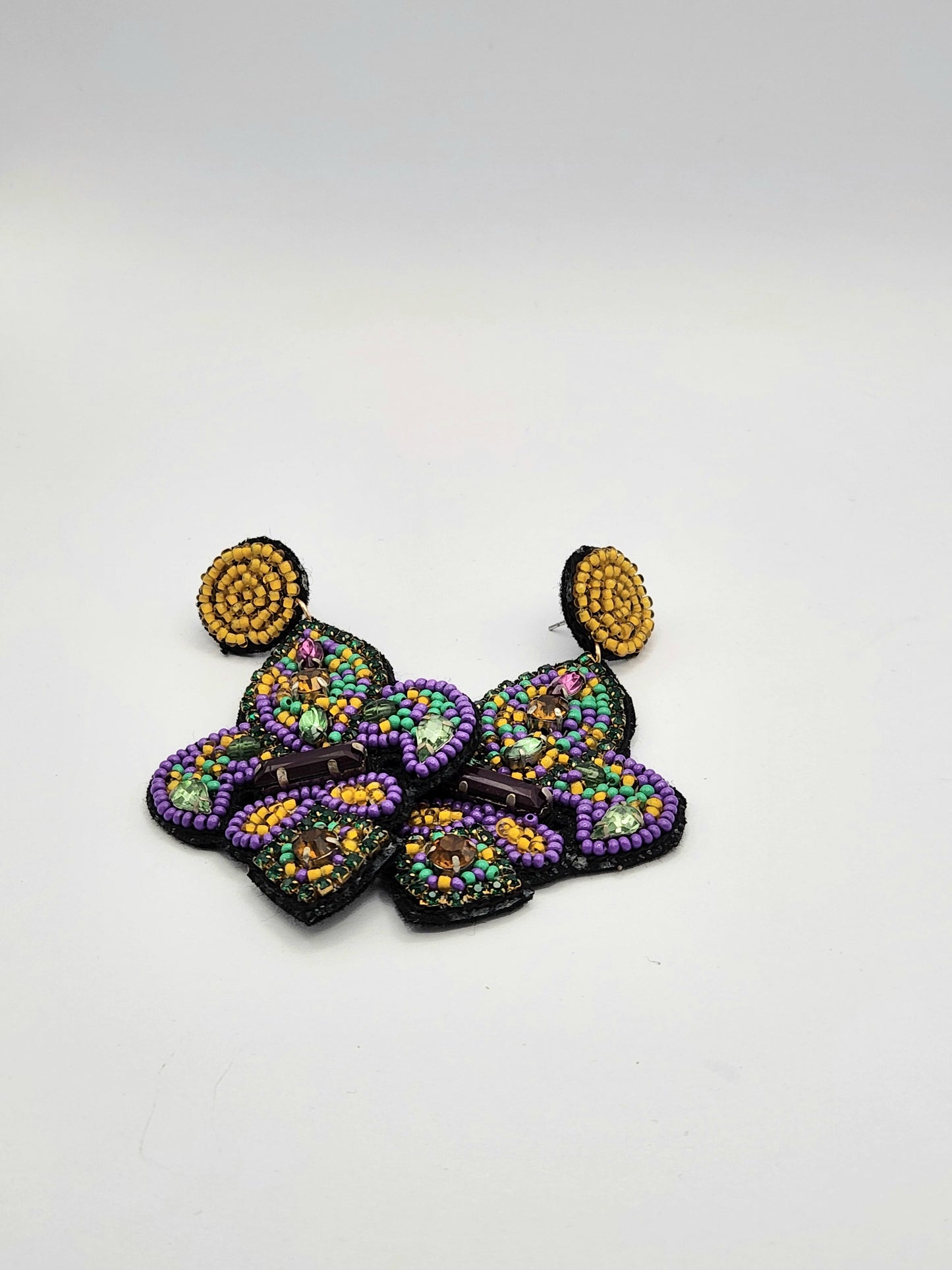 Multi Colored Mardi Gras Fleur de Lis
