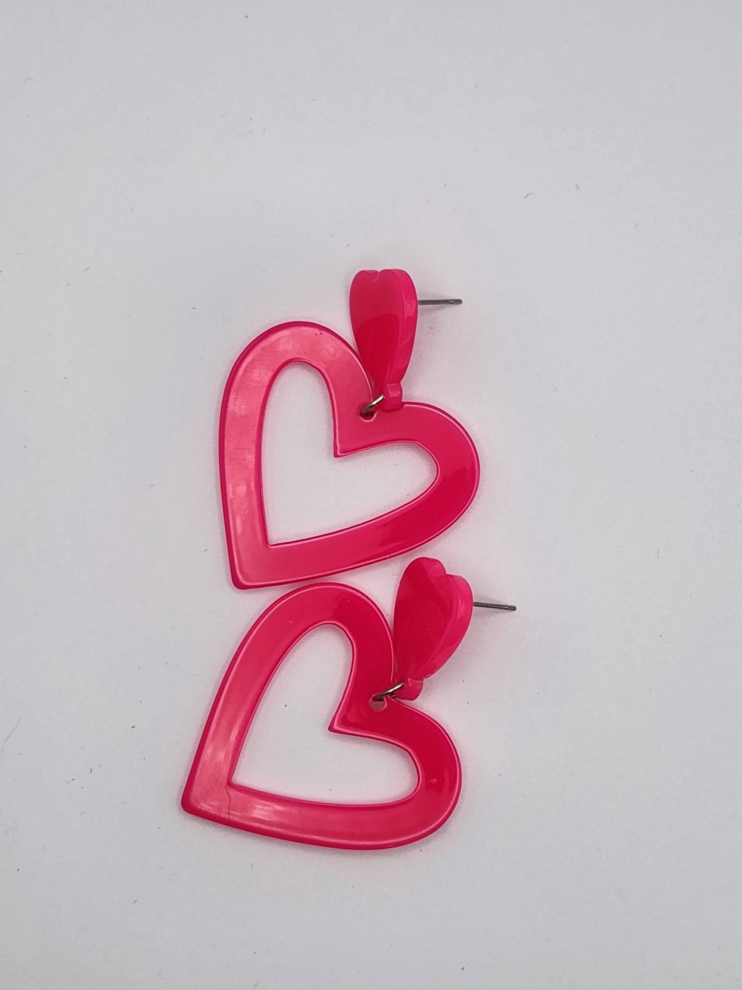 Neon Pink Hearts