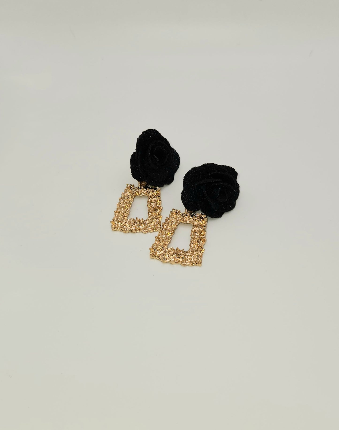 Black Flower with Gold