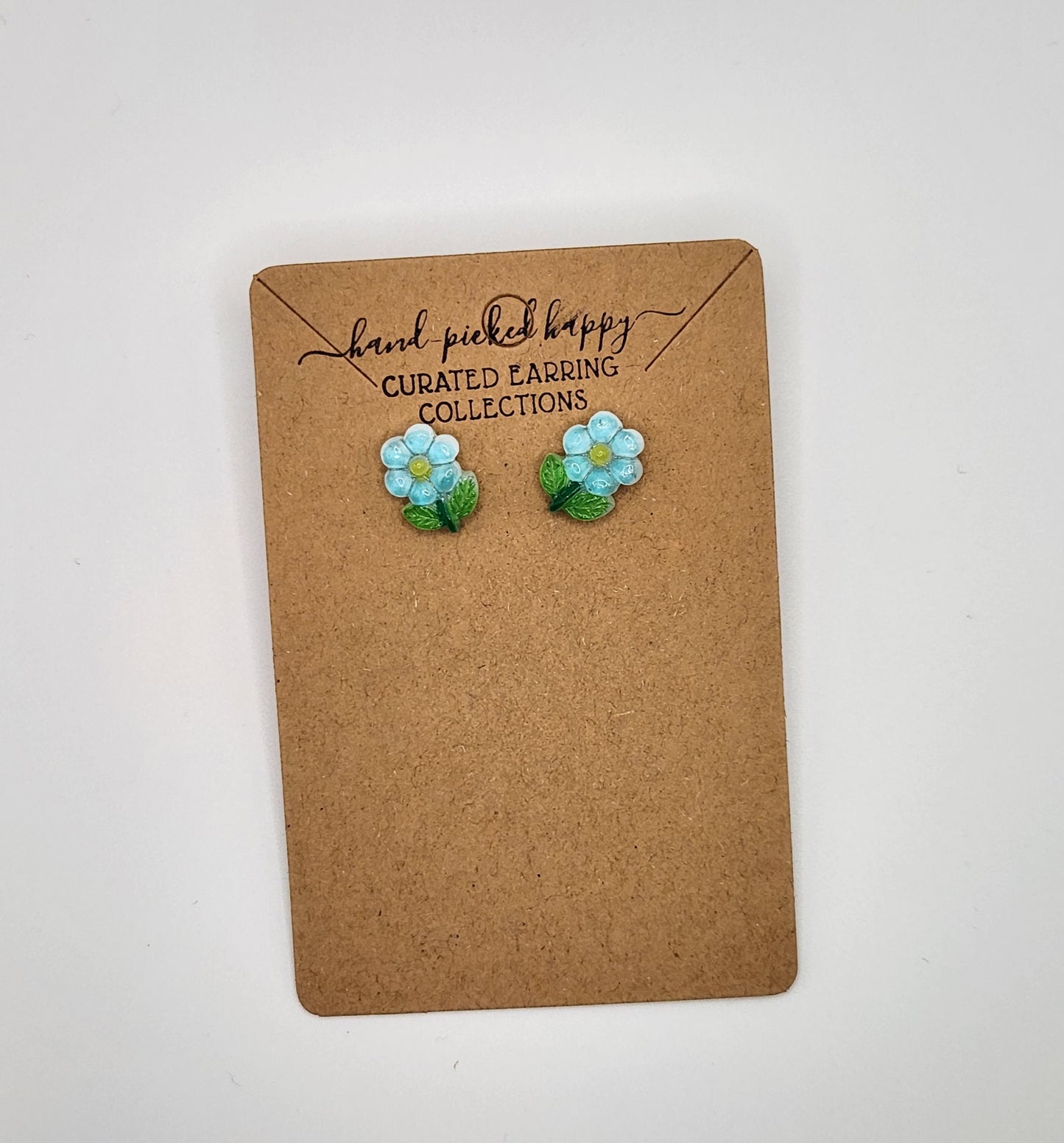 Blue Flower Stud