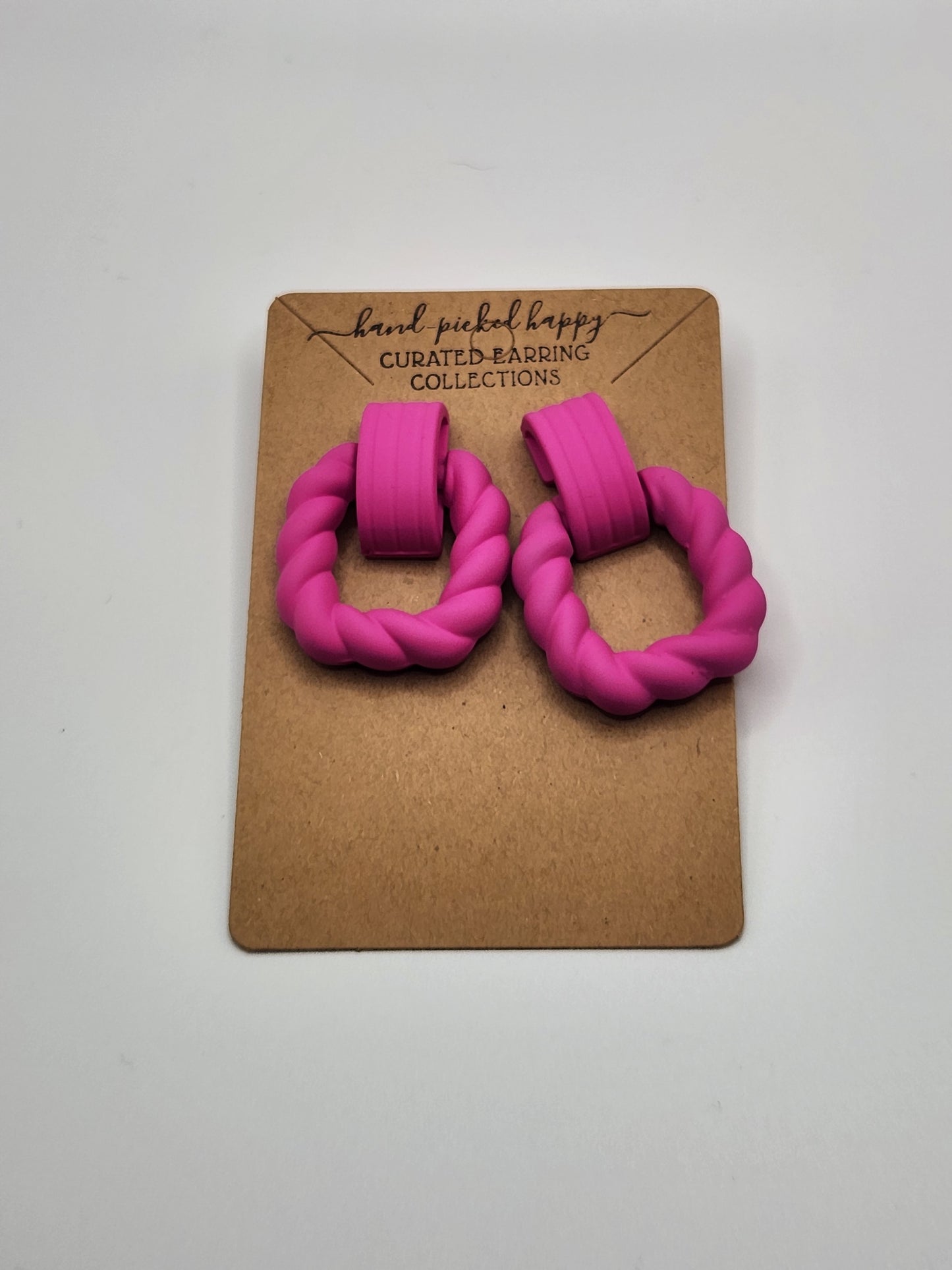 Pink Twist Stud