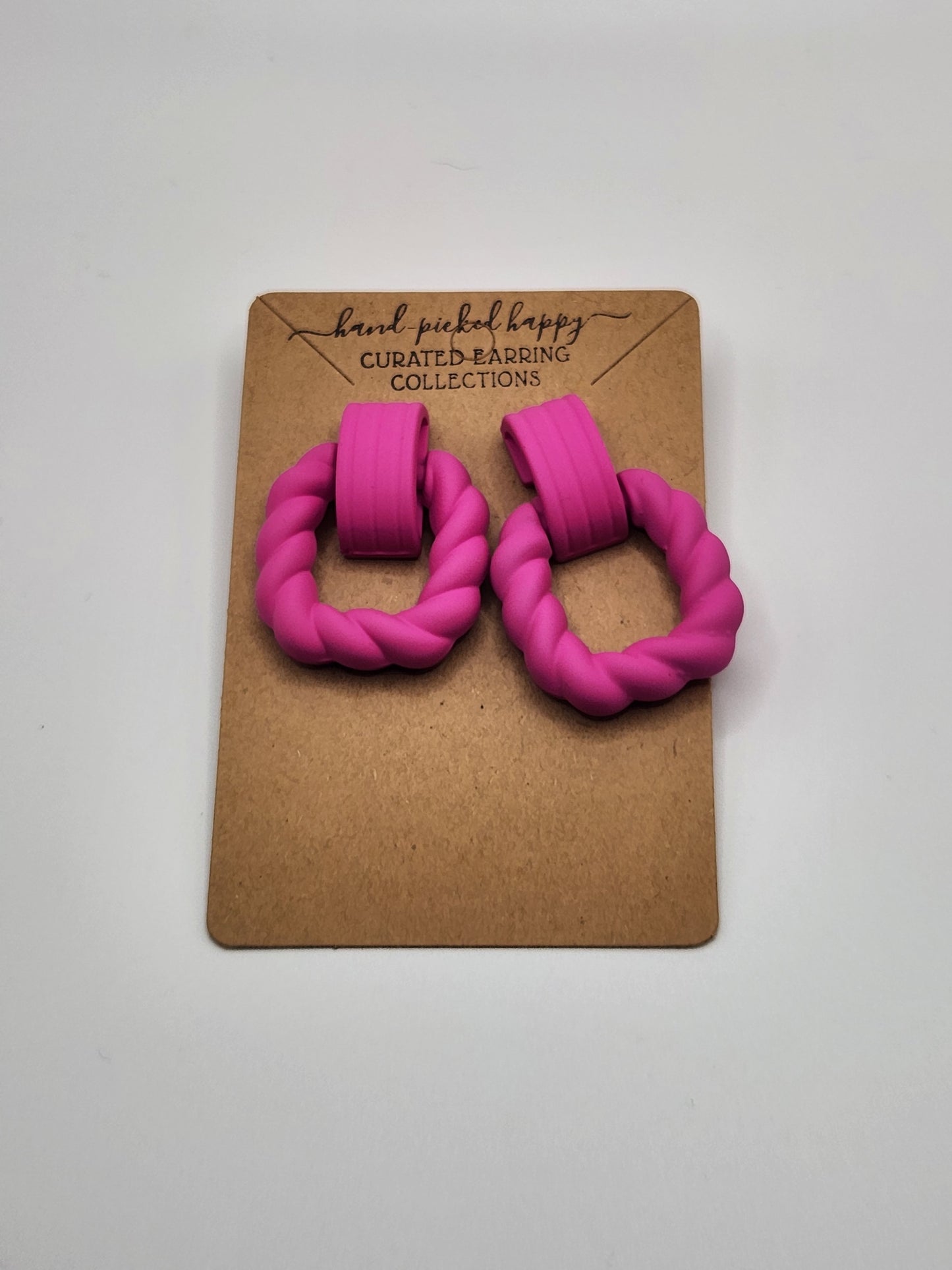 Pink Twist Stud