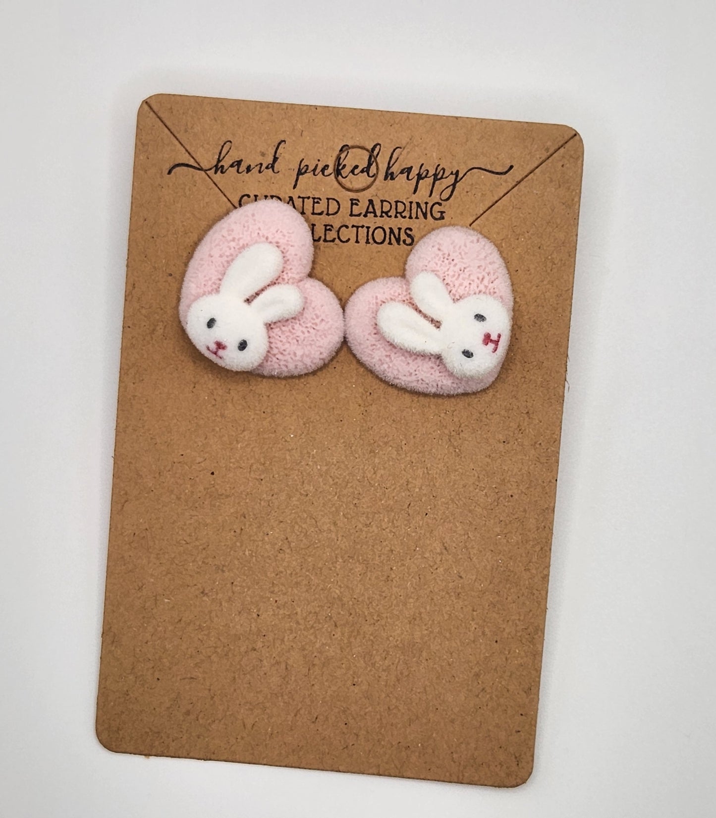 Fuzzy Pink Heart Bunny