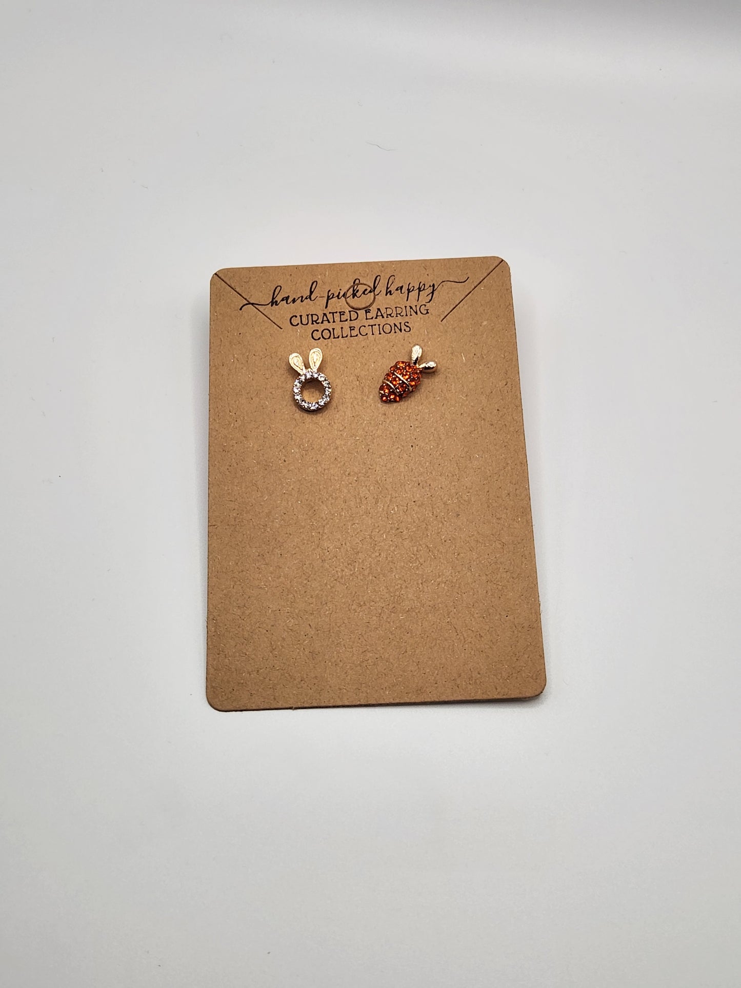 Rhinestone Carrot and Bunny