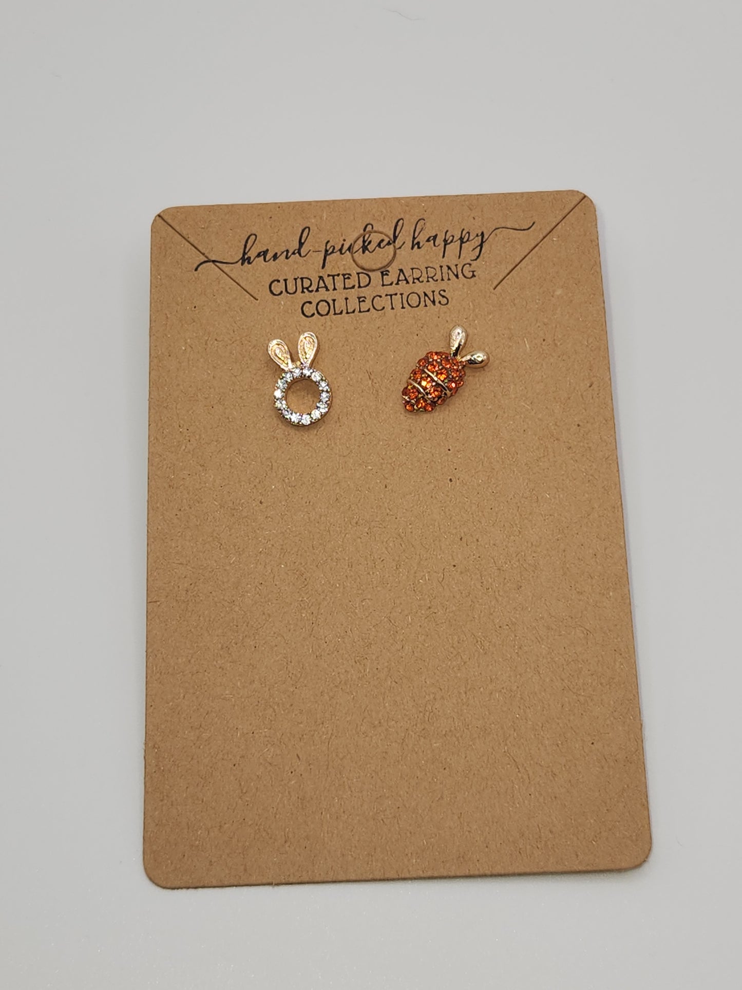 Rhinestone Carrot and Bunny