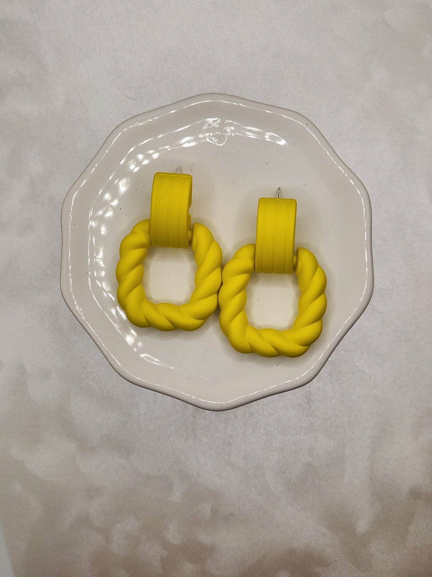 Yellow Twist Stud