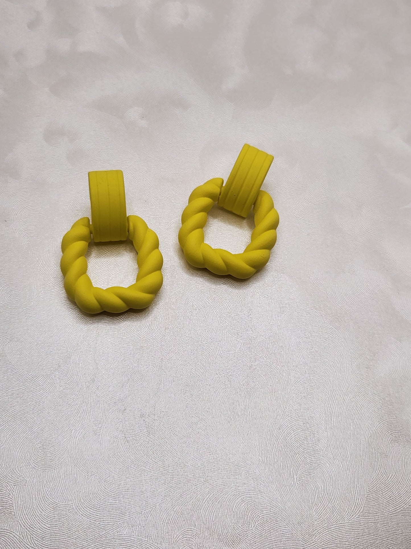 Yellow Twist Stud
