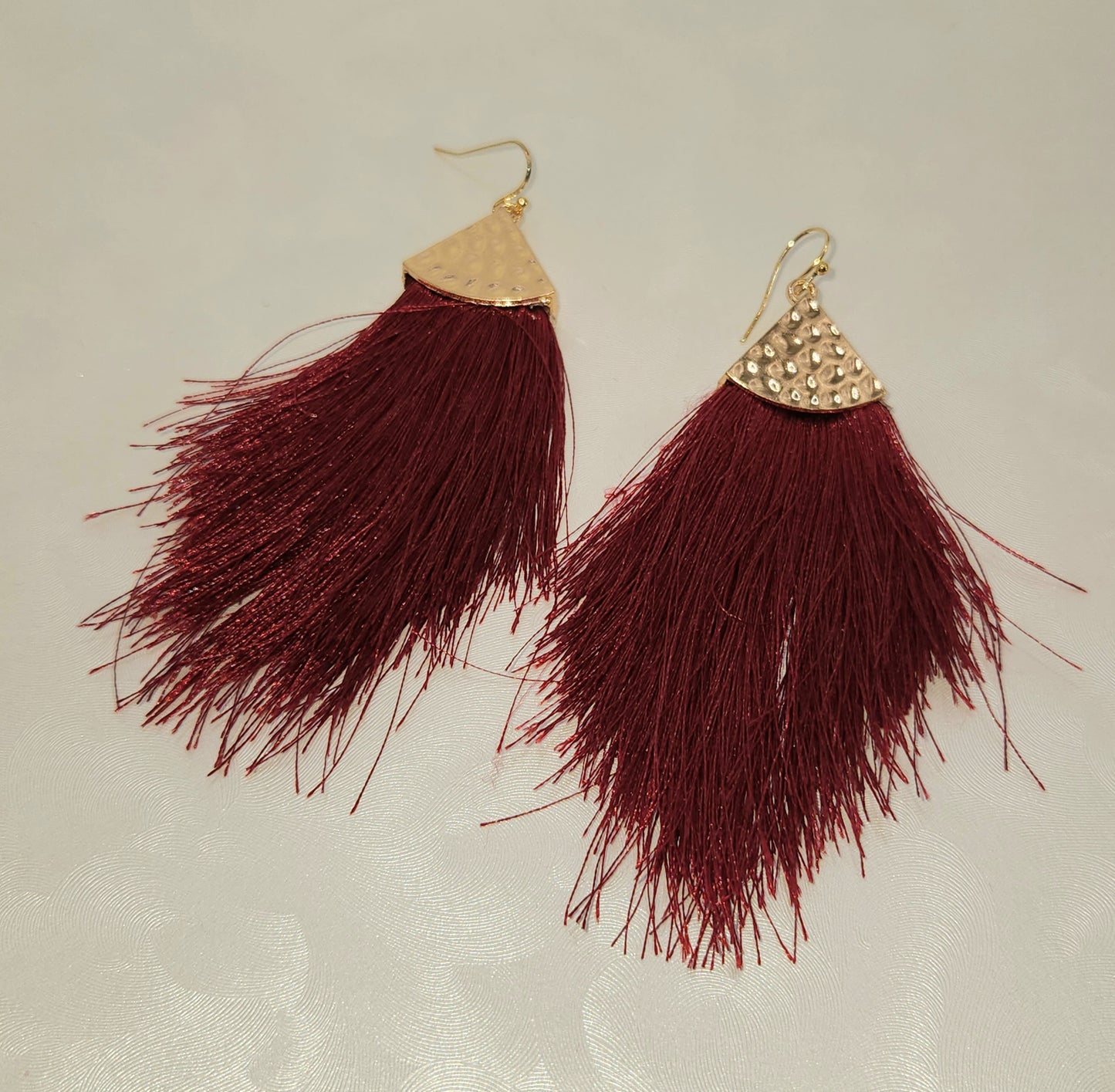 Burgundy and Gold Tassel