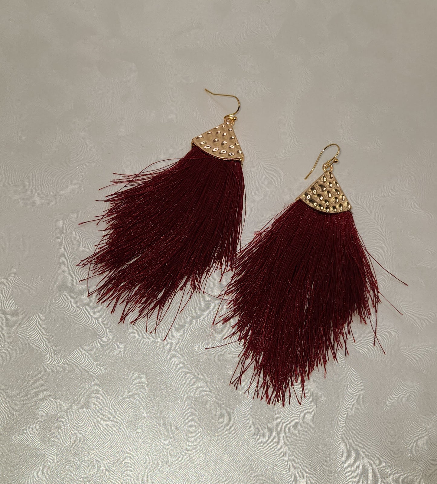 Burgundy and Gold Tassel