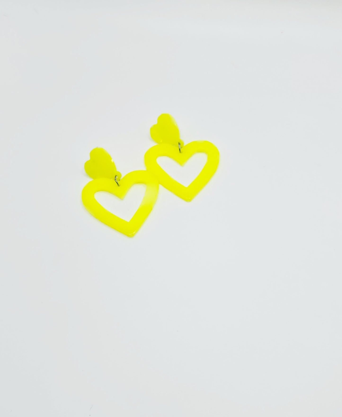 Neon Yellow Hearts