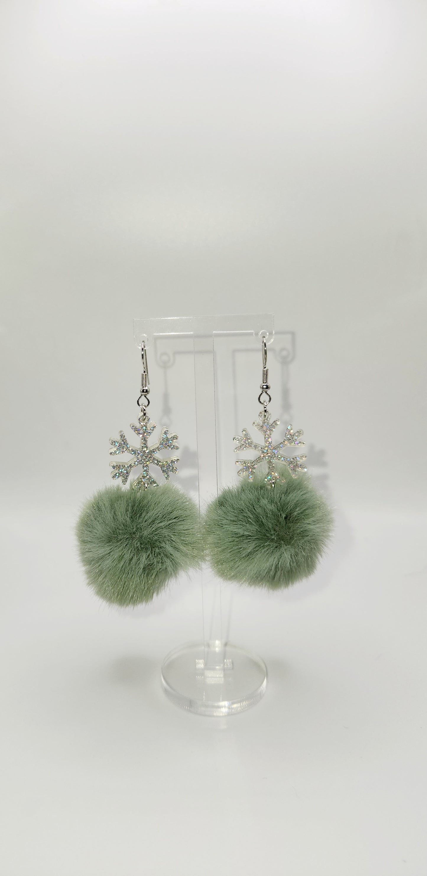Fuzzy Snowflake - Blue