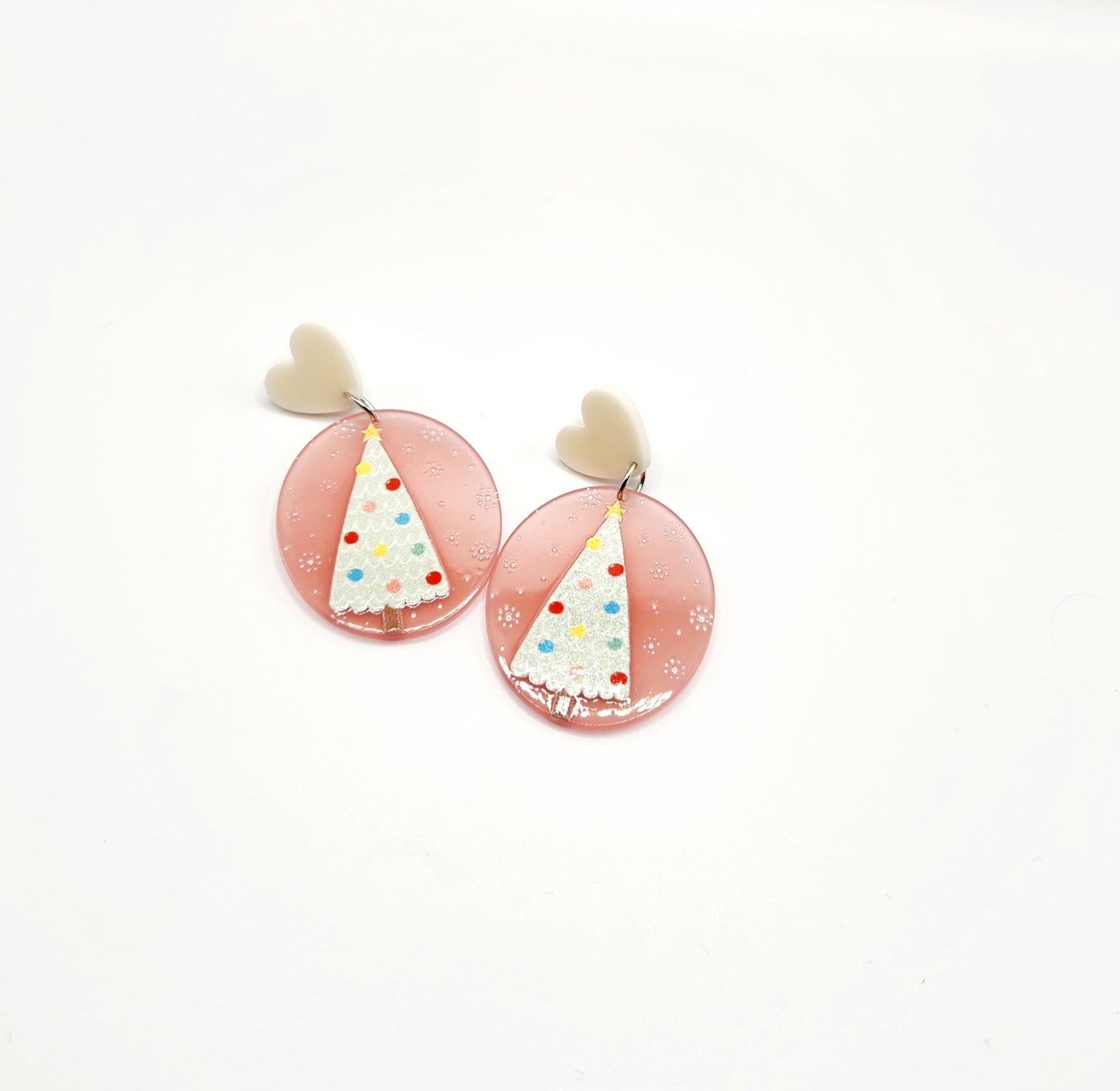 Pink Tree and Snowman Set