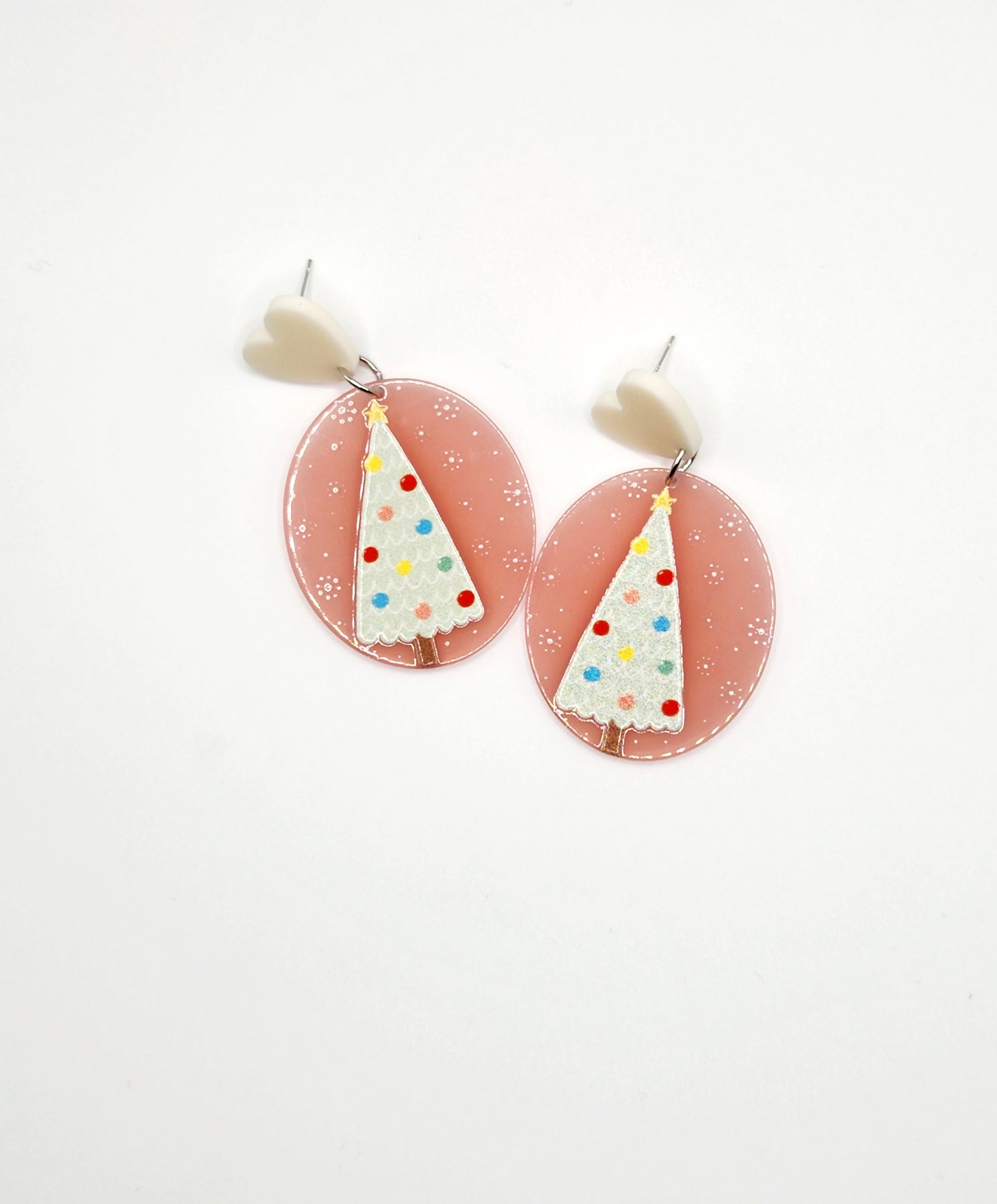 Pink Tree and Snowman Set