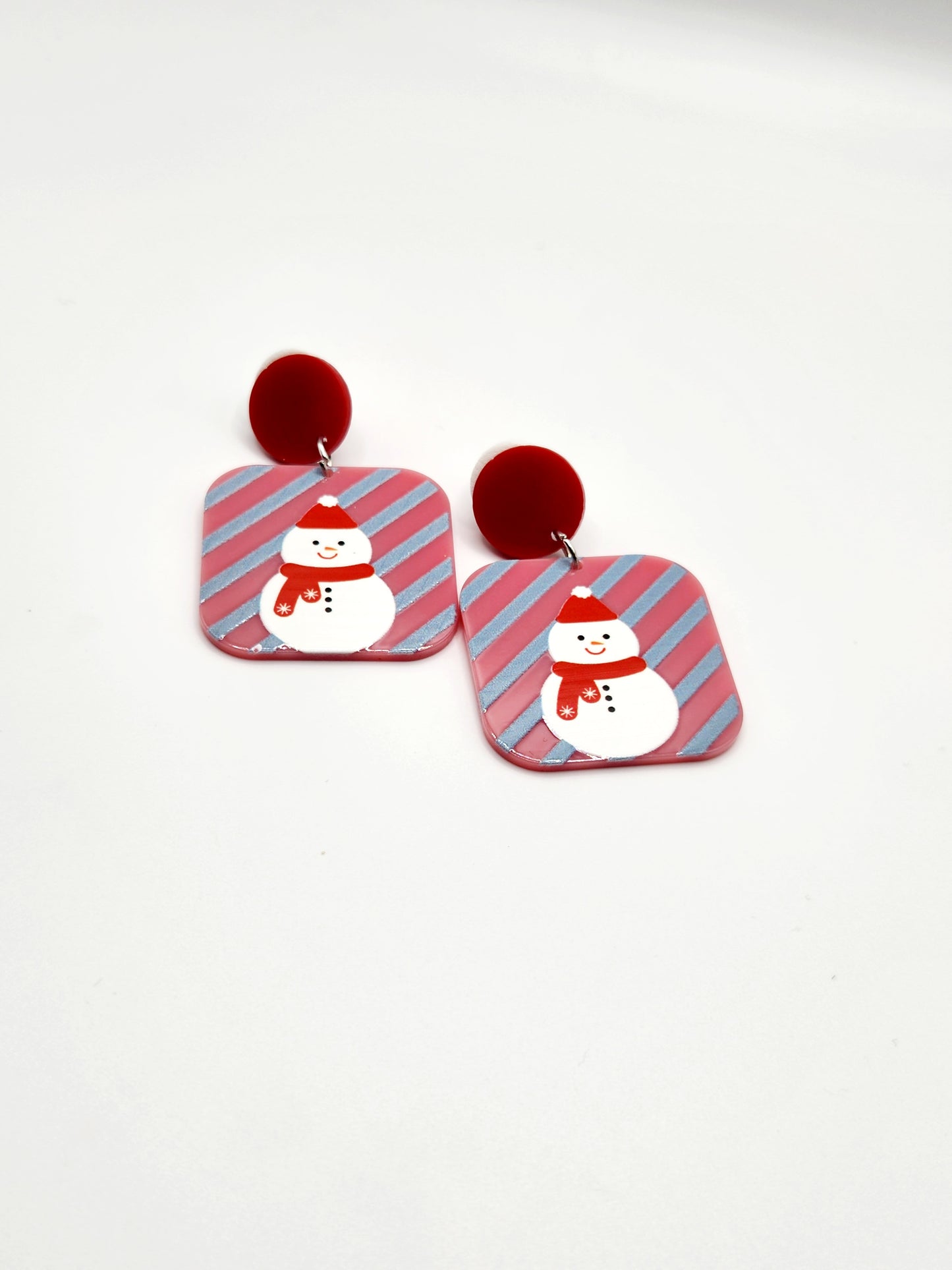 Pink Tree and Snowman Set