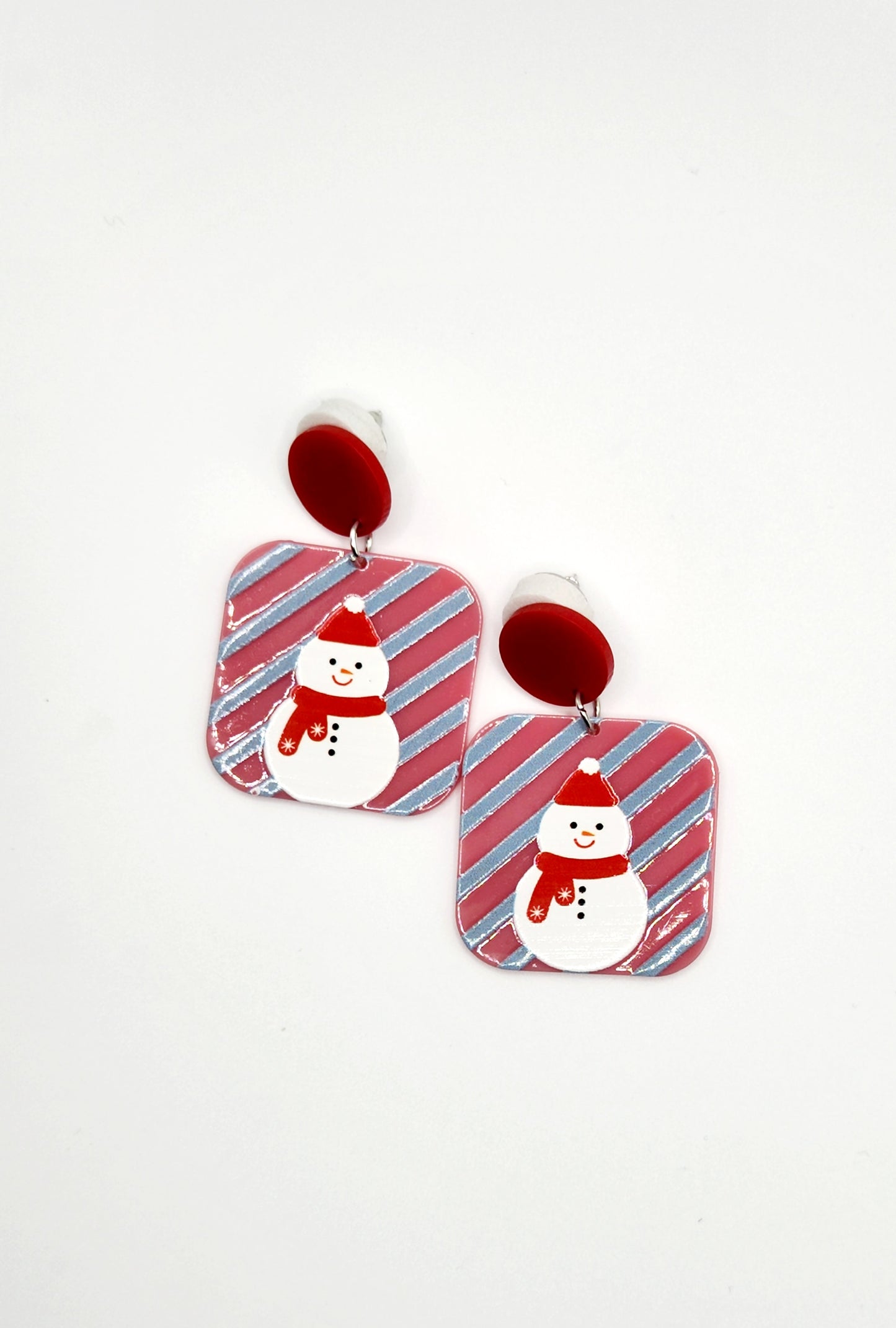Pink Tree and Snowman Set