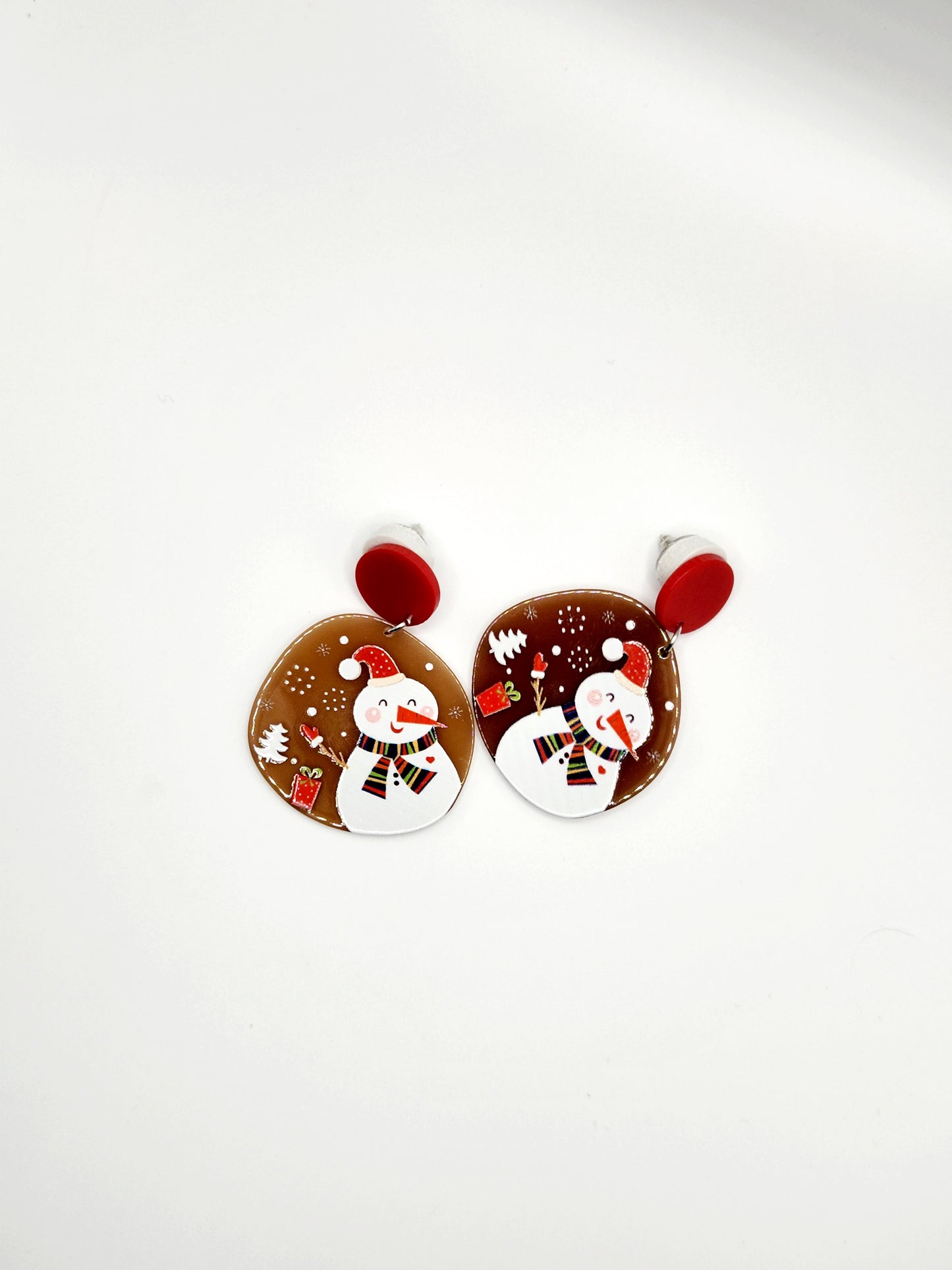 Snowman and Gold Snowflake Set