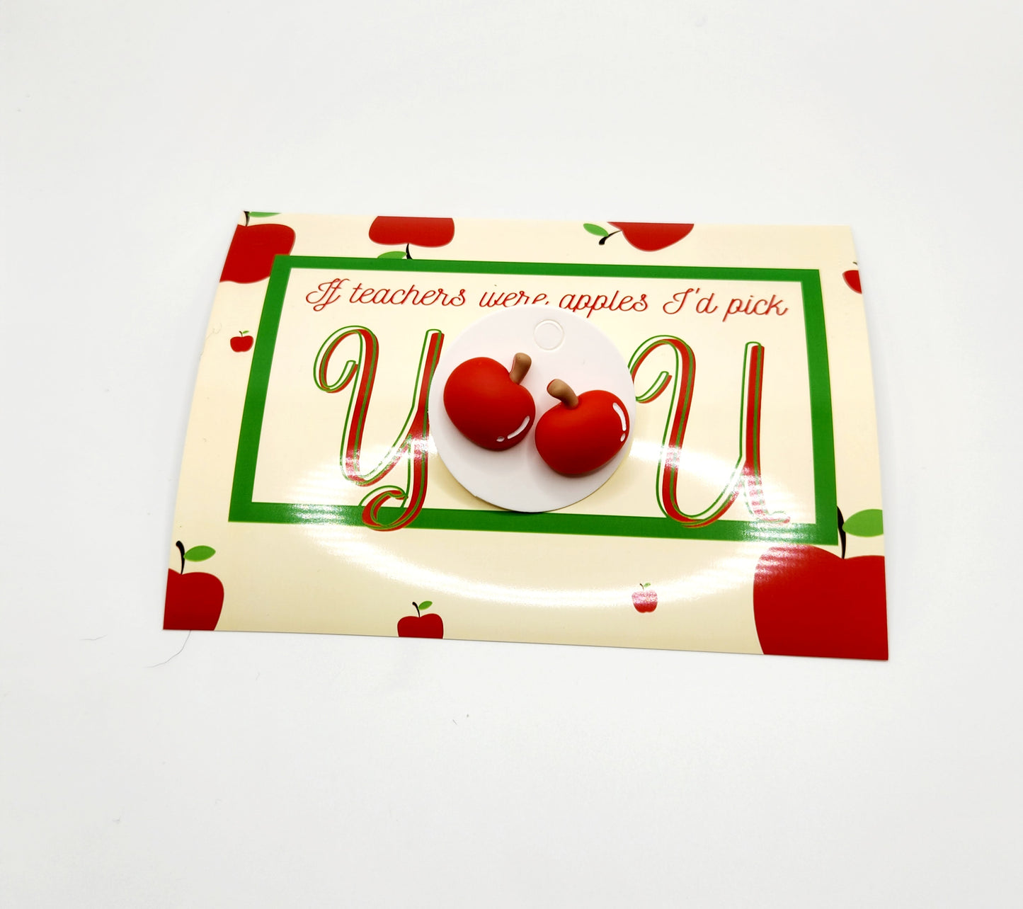 Apple Teacher Gift - Stud