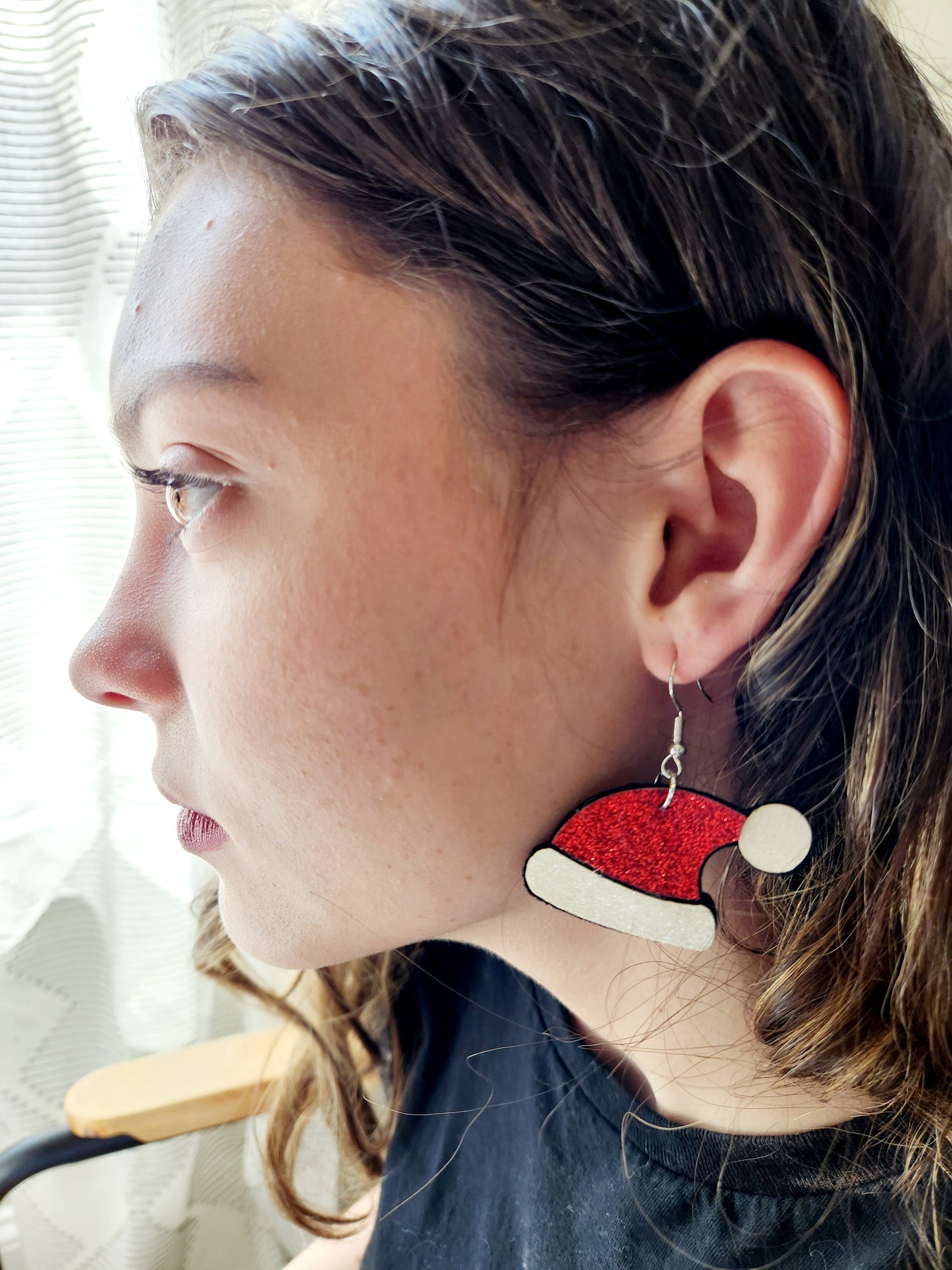 Santa Hat with Glitter