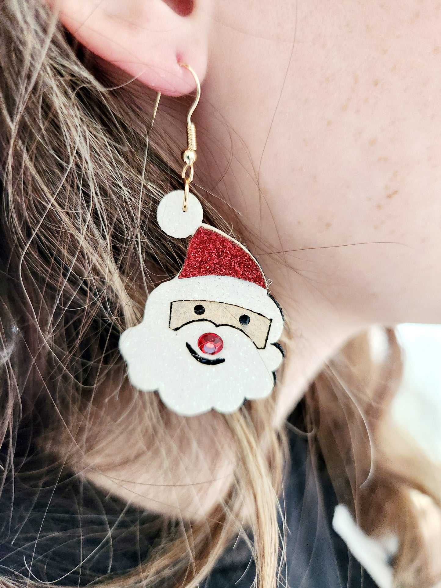 Glitter Felt Santa