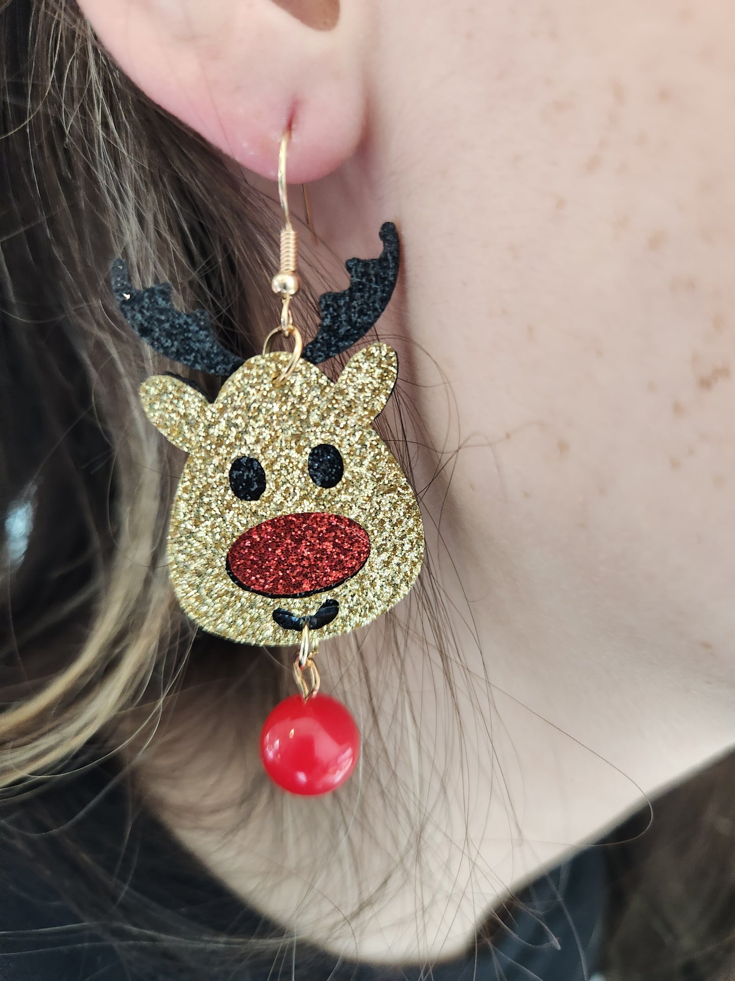 Glitter Felt Rudolph