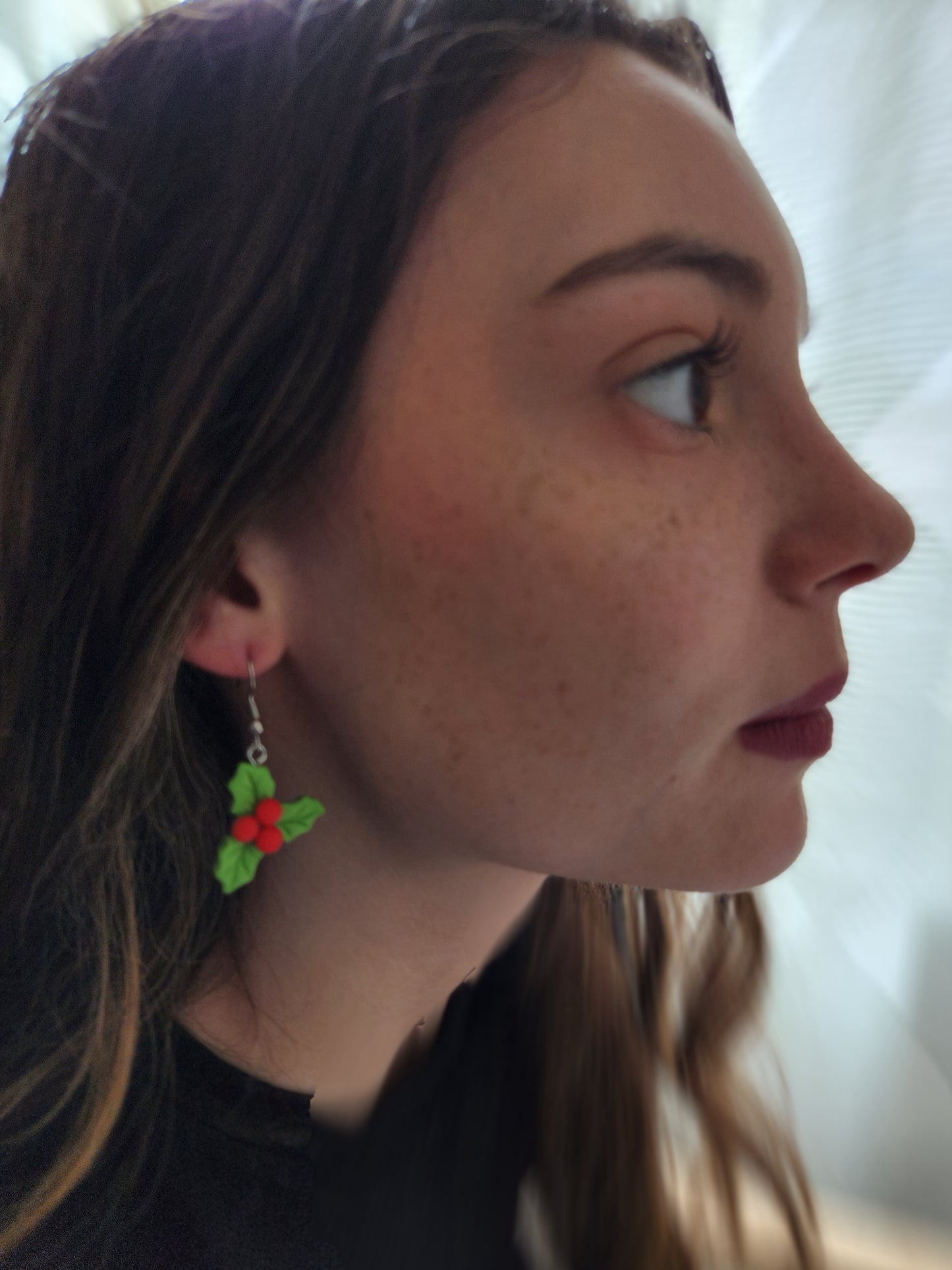 Holly Clay Dangle