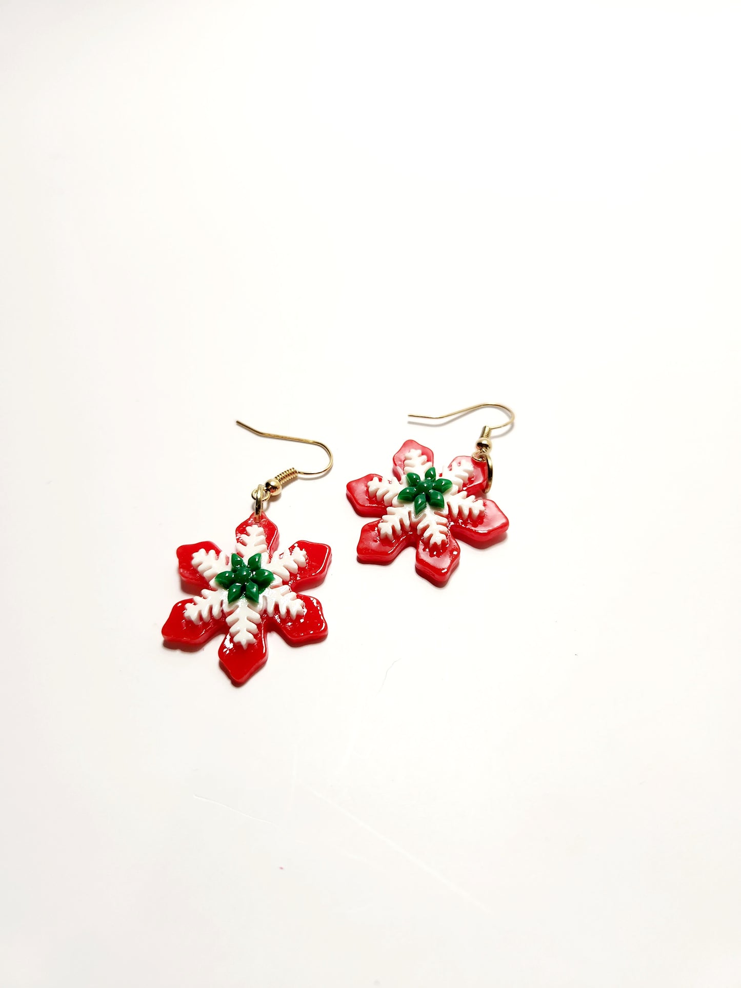 Red White and Green Snowflake