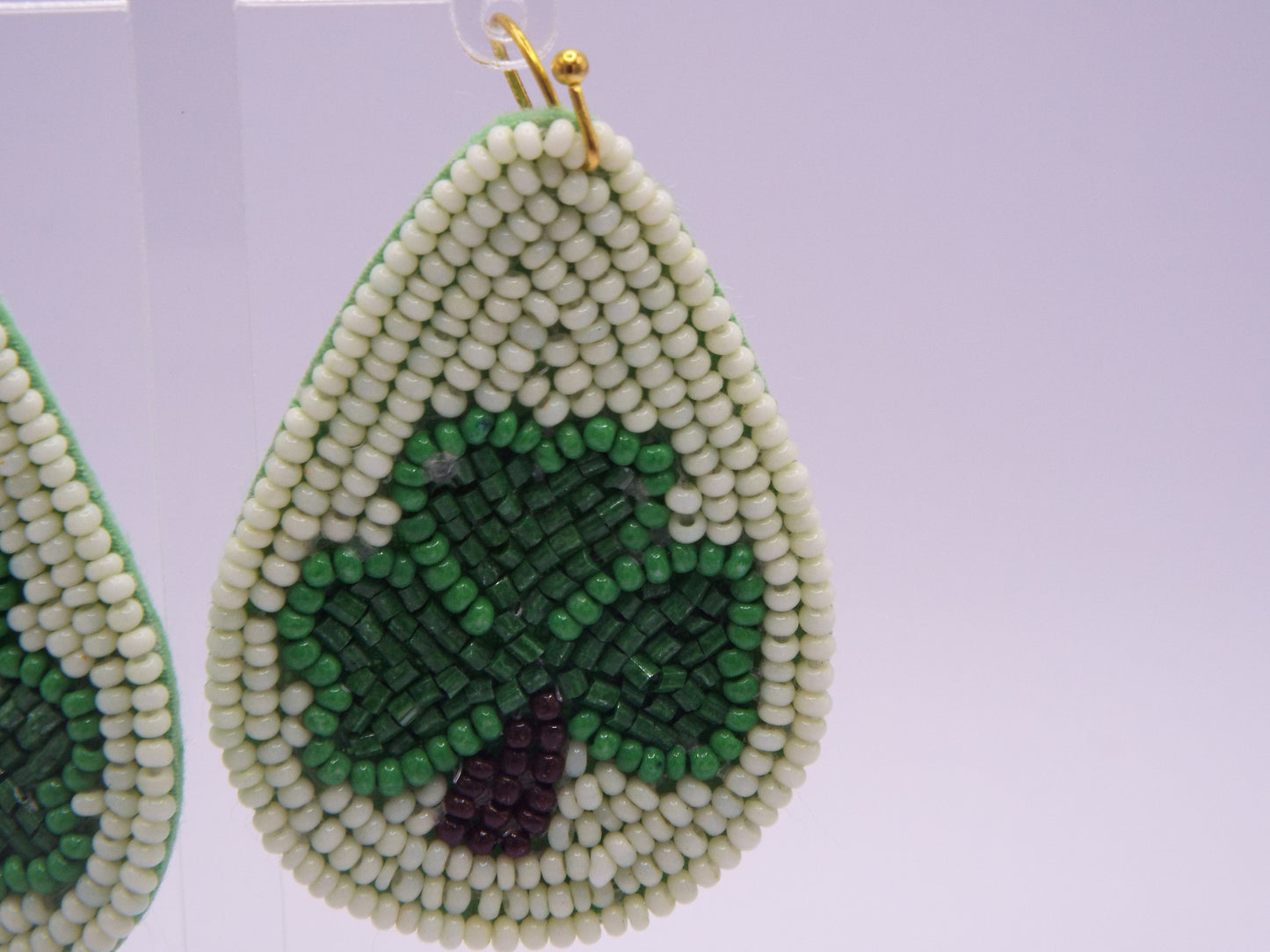 Teardrop Beaded Clover