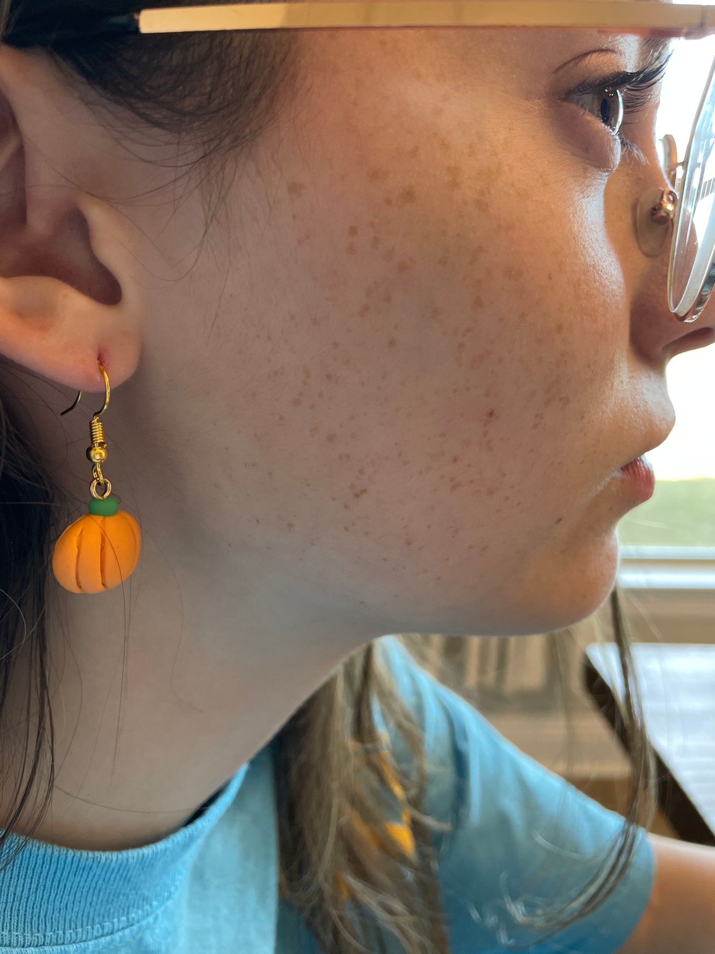 Clay Pumpkin Dangle