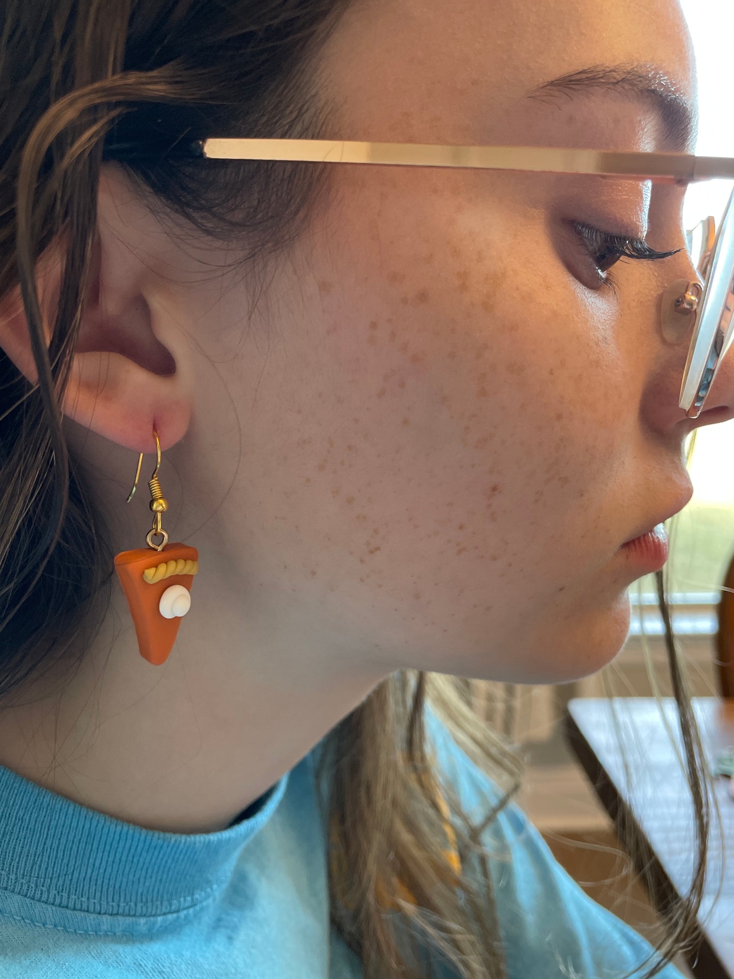 Clay Pumpkin Pie Dangle