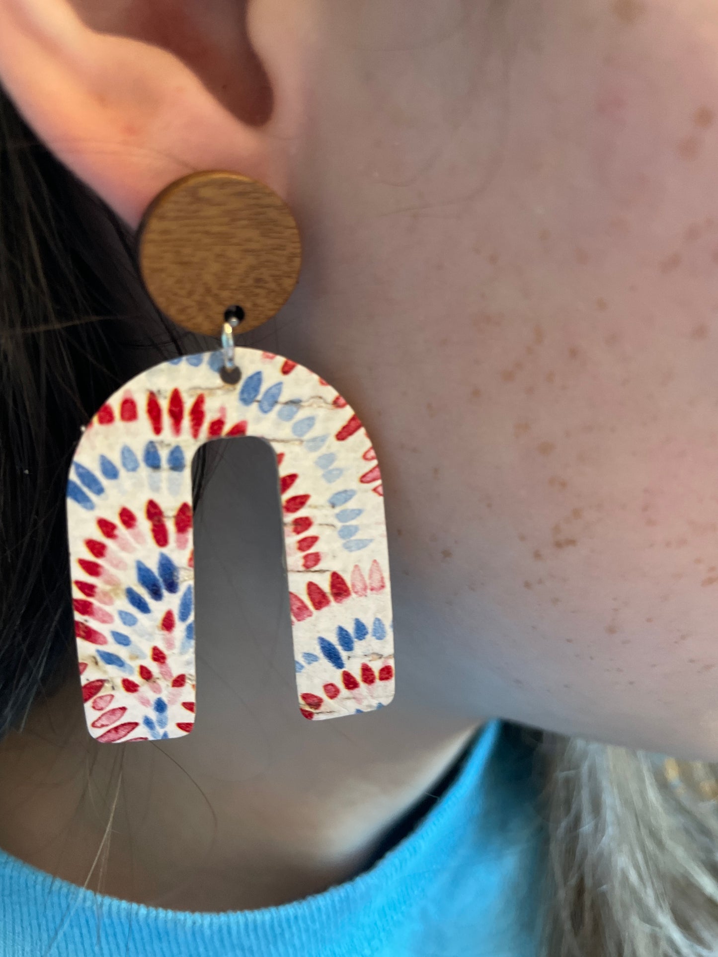 Patriotic Leather Arch - Fireworks