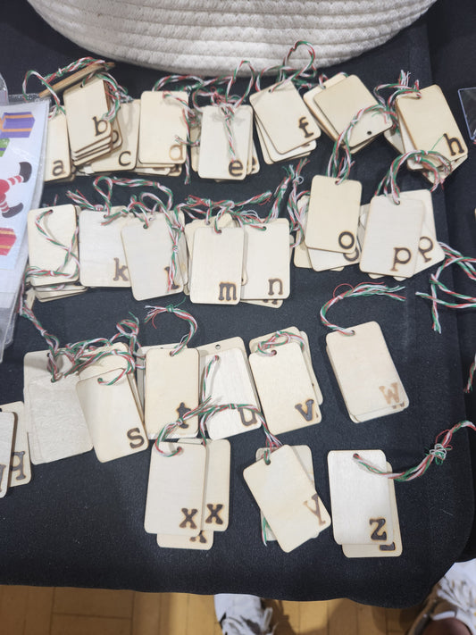 Initial Gift Tags