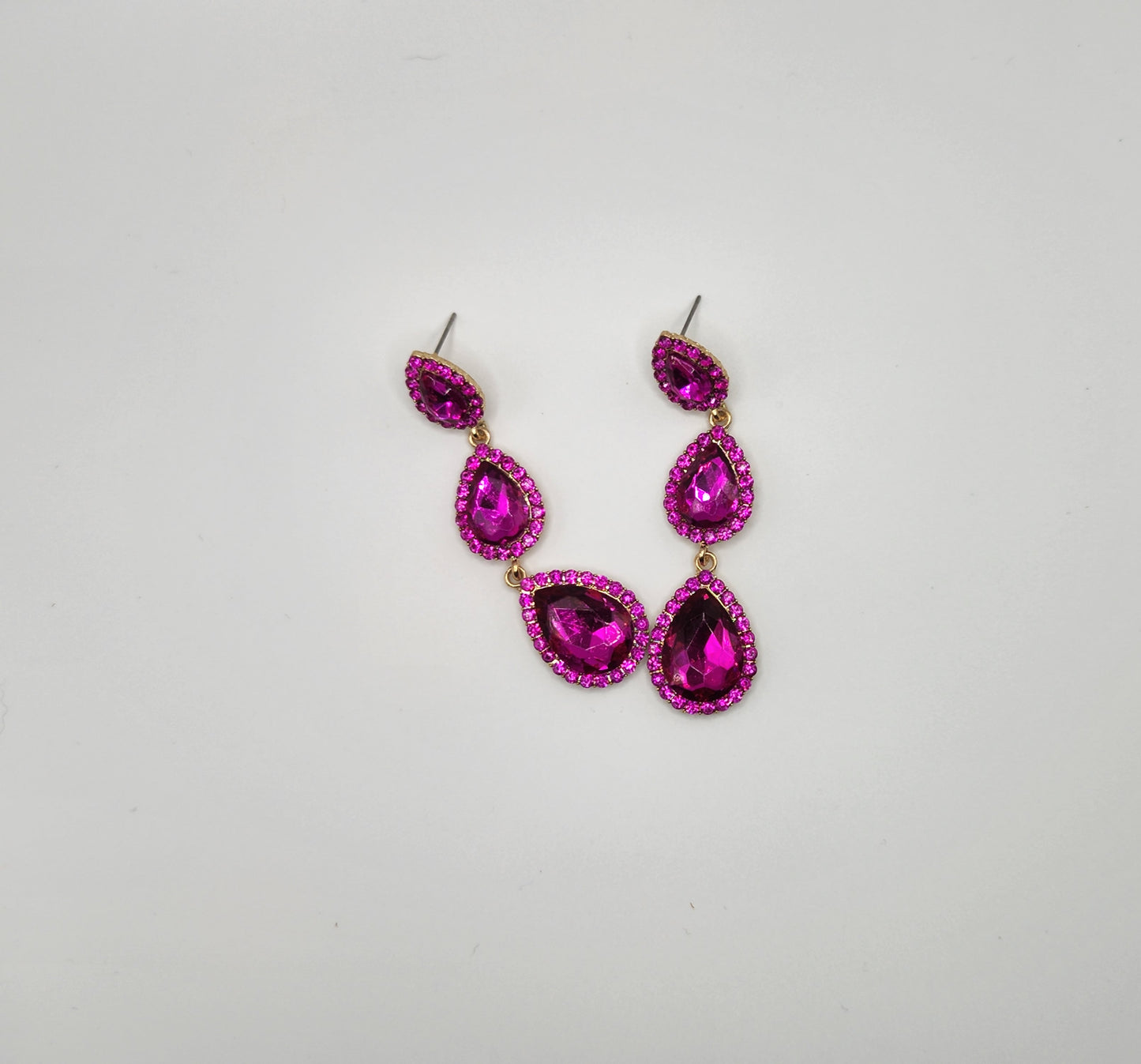 Hot Pink Teardrop Jewels