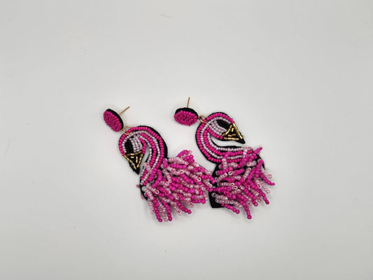 Seed Bead Flamingo