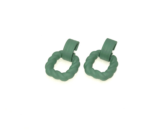 Green Twist Stud