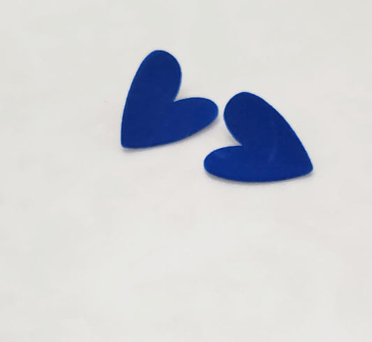 Blue Felt Heart