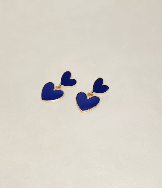 Royal Blue Double Heart