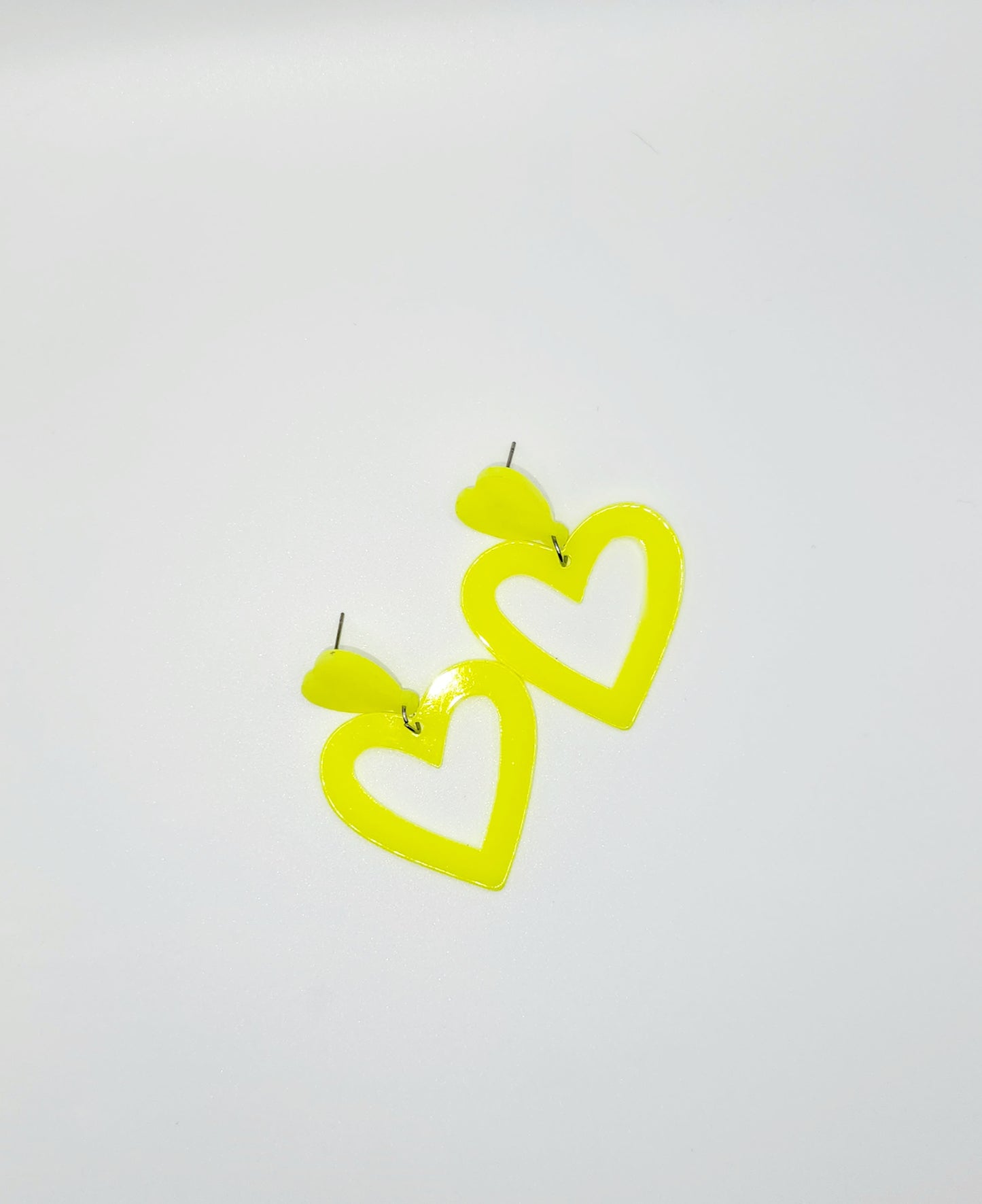 Neon Yellow Hearts