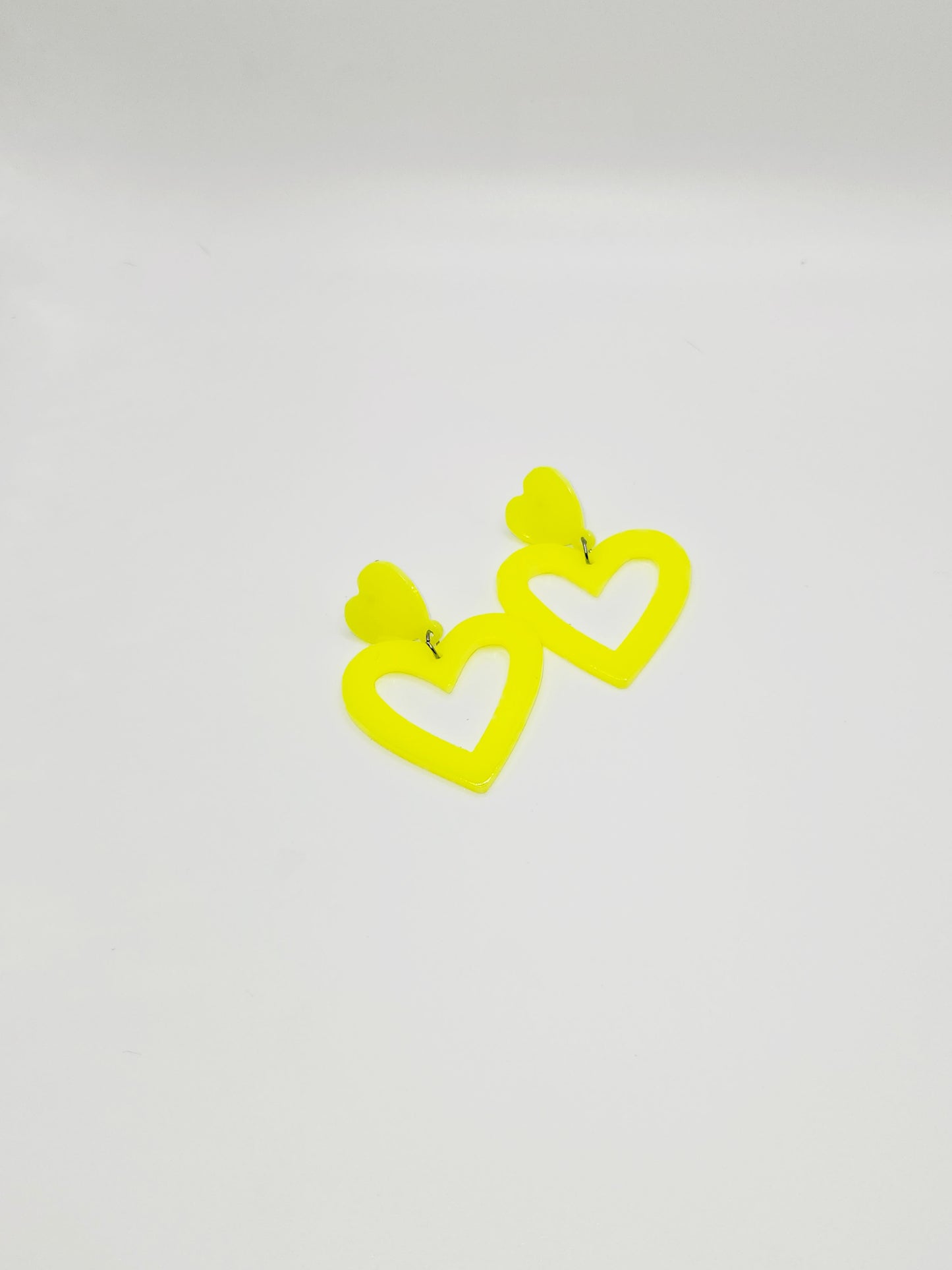 Neon Yellow Hearts