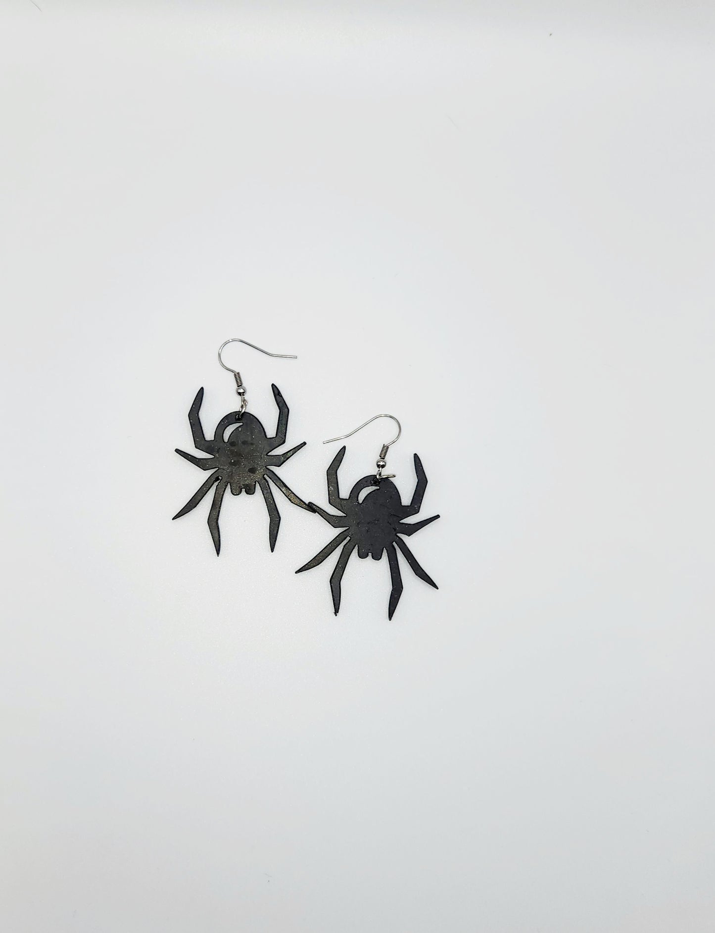 Black Spider Dangle Earring
