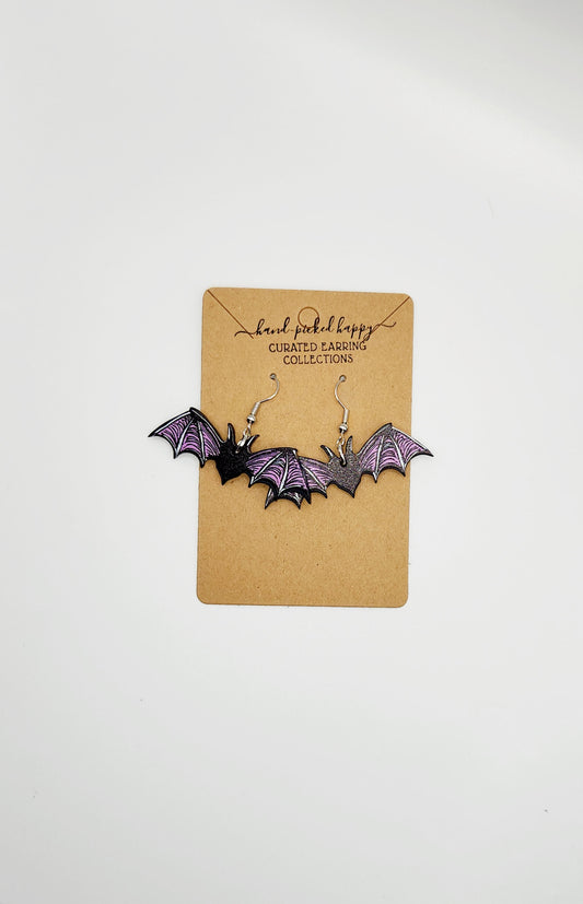 Black and Purple Bat