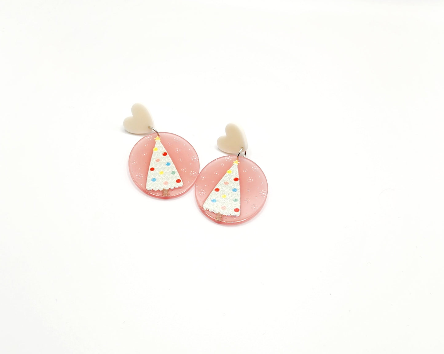 Pink Tree and Snowman Set