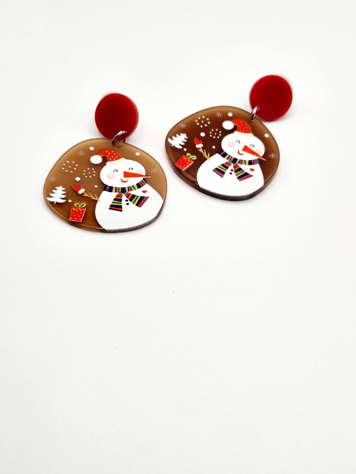 Snowman and Silver Snowflake Set