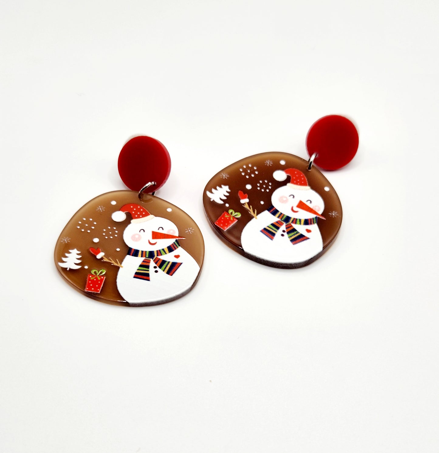 Snowman and Gold Snowflake Set