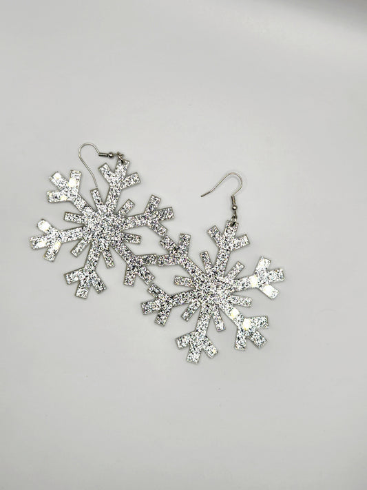 Snowman and Silver Snowflake Set