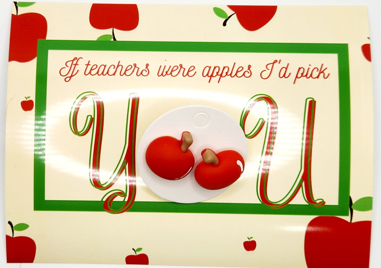 Apple Teacher Gift - Stud