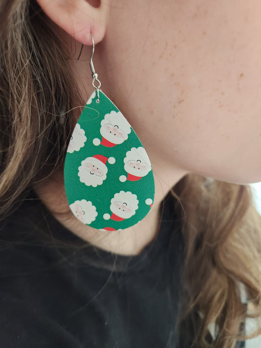 Santa Leather Teardrop