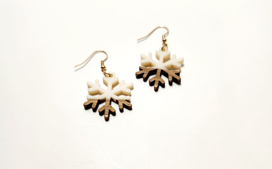 Snowflake - Wood/White