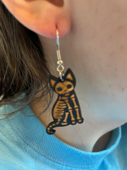 Skeleton Cat Double