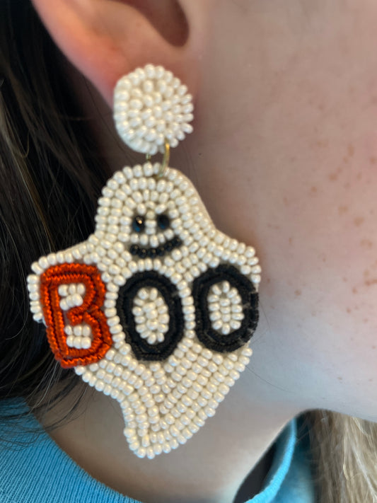 Seed Bead Ghost - Boo